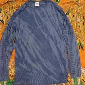 PINK Victoria's Secret Long Sleeve Blue Tee